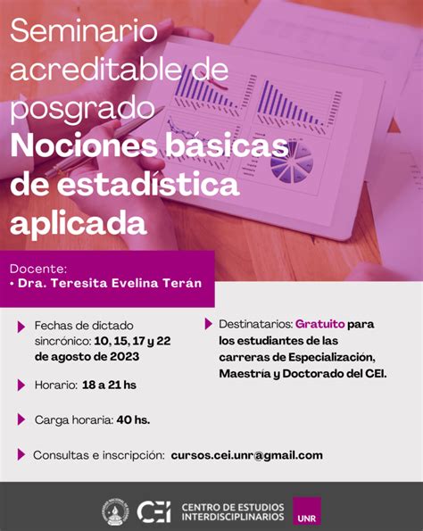 Seminario acreditable de posgrado Nociones básicas de estadística