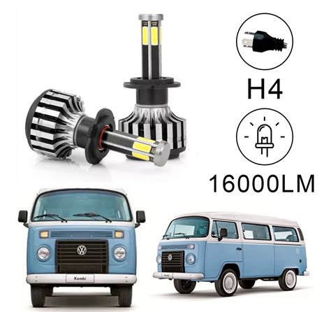 Focos Delanteros Hiperled Vw Combi Altas Y Bajas 6 Caras Meses Sin