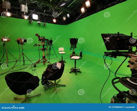 TV Studio With Specific Equipment Editorial Photo | CartoonDealer.com ...