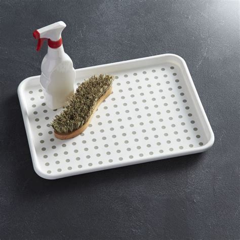 White Utility Tray Crate And Barrel Kitchen Helper Tray