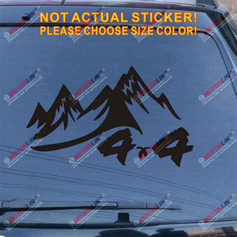 X Off Road Decal Sticker Car Vinyl Fit For Jeep Ford Toyota Mountain