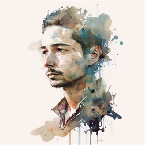 Shia LaBeouf in the Art Style of Stephanie Law