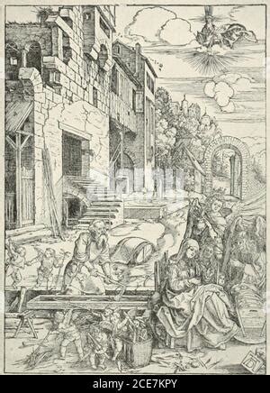 La Sagrada Familia en Egipto Albrecht Dürer 1500 1504 imprimir