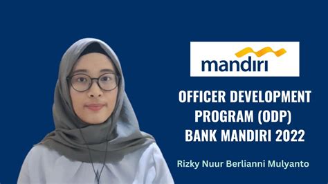 Officer Development Program Odp Bank Mandiri Youtube