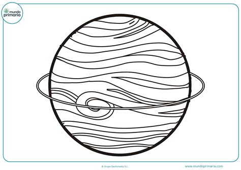 Dibujos De Planetas Para Colorear Mundo Primaria