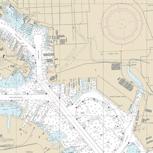 Nautical Charts Of Baltimore Harbor Maryland Patapsco Marley Neck