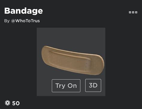 Roblox Bandage Roblox Bandage Outfits