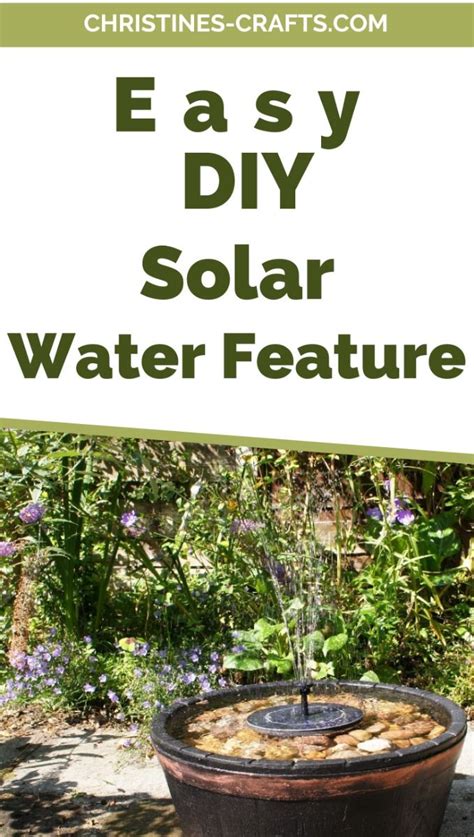 How To Make A Soothing Solar Powered Diy Water Feature In 10 Minutes In