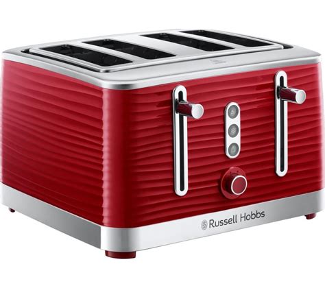 Buy RUSSELL HOBBS Inspire 24382 4-Slice Toaster - Red | Free Delivery ...