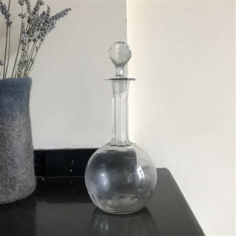 Carafe En Verre Avec Bouchon Brocante Avenue