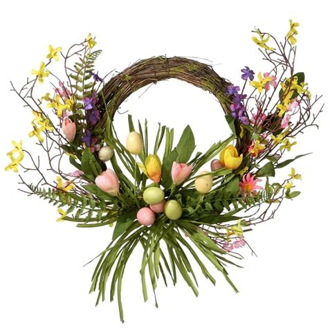 20" Easter Eggs Wreath - Walmart.com