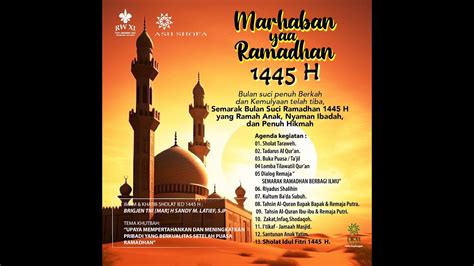 Kegiatan Bulan Suci Ramadhan H Dkm Ash Shofa Puri Anggrek Mas