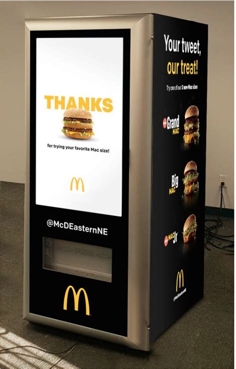 Mcdonalds Crea Una Vending Machine Que Regalará Big Macs Vending