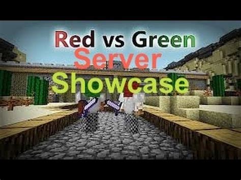 Minecraft Server Showcase Red Vs Green Working Like A BAMF YouTube