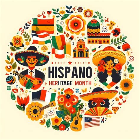 Hispanic Heritage Month Web Banner Poster Card For Social Media And Networks Premium Ai