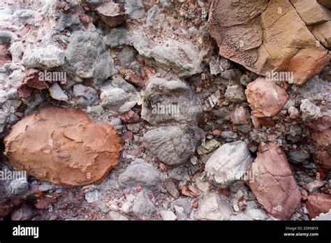 Volcanic Breccia Or Volcanic Agglomerate Playa De Los Muertos Cabo De