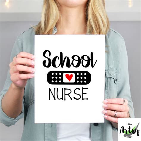 Abstract wall art for school nurse sayings – The Artsy Spot