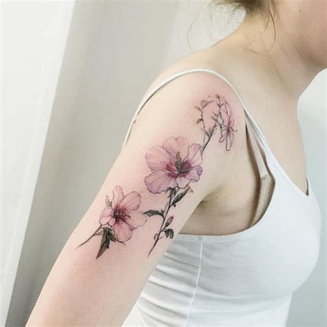 105 Sensational Watercolor Flower Tattoos Trendy Tattoos Summer