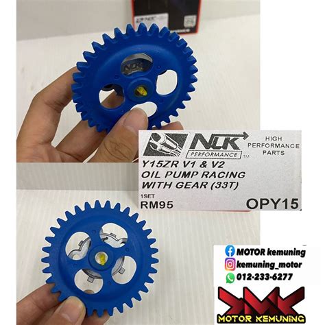 Nlk Racing Y15zr V1 And V2 Lc4s Super Flow Oil Pump Y15zr V1 And V2 Rs150