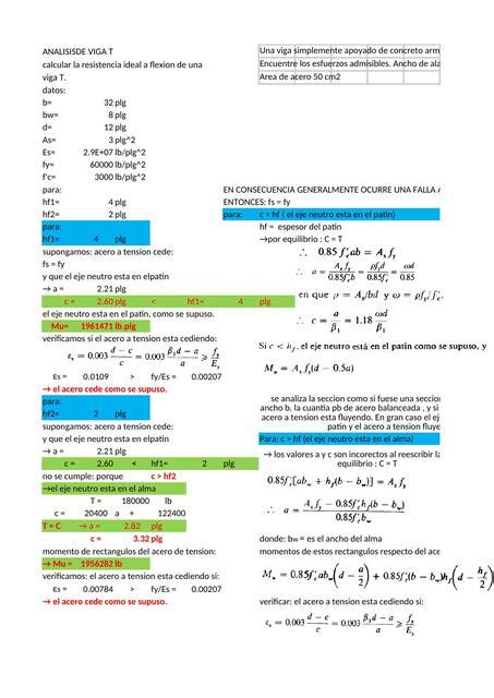 Análisis de Viga T JOEL MITMER CALLE PASTOR uDocz