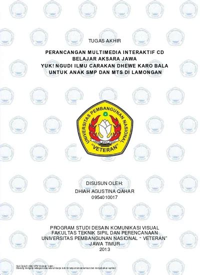 Perancangan Multimedia Interaktif Cd Belajar Aksara Jawa Yuk Ngudi