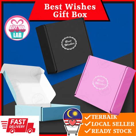 Best Wishes Colour Gift Box Craft Paper Box Pizza Box Carton Box Kotak