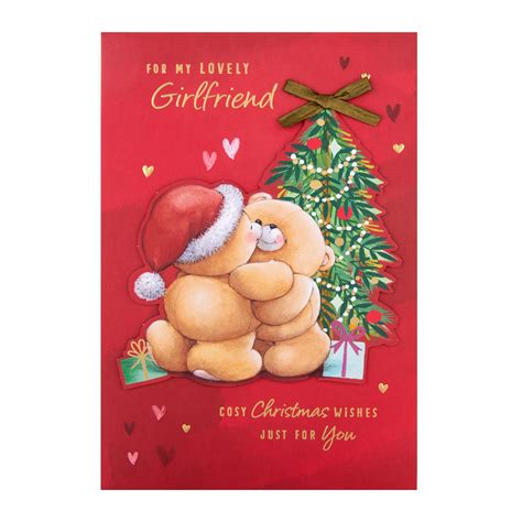 Medium Luxury Boxed Christmas Card For Girlfriend Cute Forever Frien