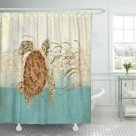 Cynlon Green Seashore Sea Turtle Modern Coastal Ocean Beach Designs