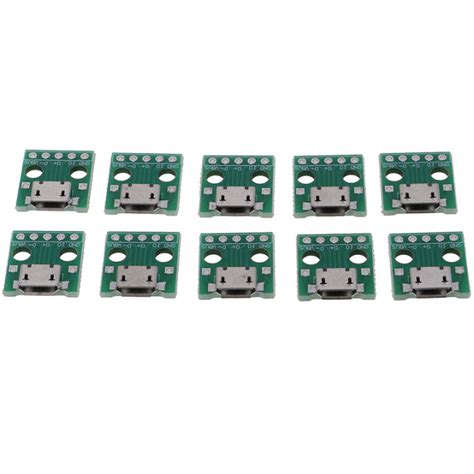 Xlw 10pcs Micro Usb To Dip Adapter 5pin Female Connector Pcb Converter Board Lazada Ph