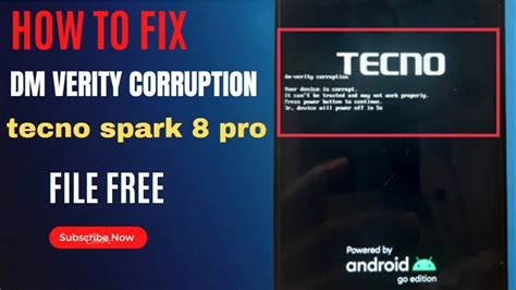 How To Fix Tecno Spark Kg K Dm Variety Corruption On Logo No