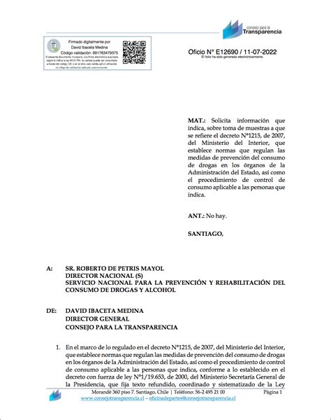 Oficios archivos Página 2 de 5 Consejo para la Transparencia