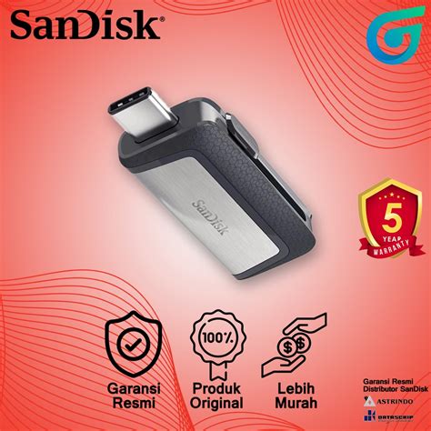 Jual Flashdisk Otg Type C Gb Sandisk Dual Drive Sdddc Garansi