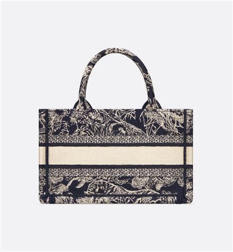 Dior Dior Book Tote バッグ ミニ ストラップ付き リバース トワル ドゥ ジュイ エンブロイダリー 215 X