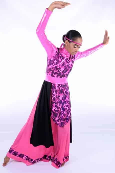 Prophetic Flame Sleeveless Long Tunic Fuchsia Rejoice Dance Ministry