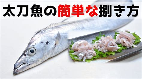 【初心者向け】太刀魚の簡単な捌き方【刺身】【塩焼き】 太刀魚 捌き 方 刺身に関するすべての文書が最も詳細です