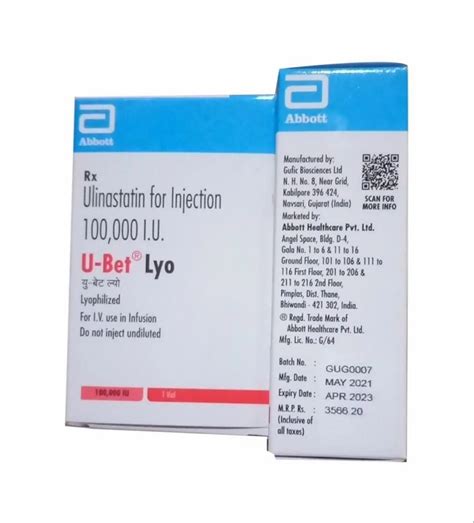 U Bet Ulinastatin Injection At Rs 1200 Vial Pune ID 2854340579762