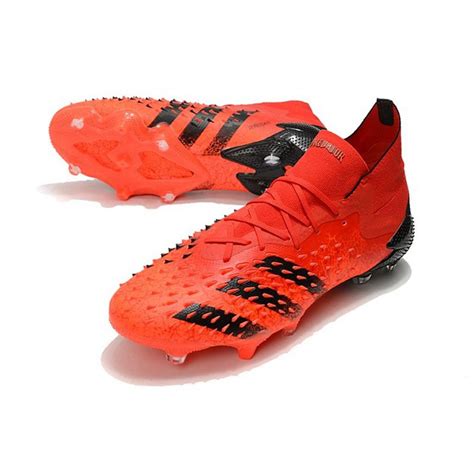 Adidas Predator Freak 1 Fotballsko Herre FG Rød Svart innendørs