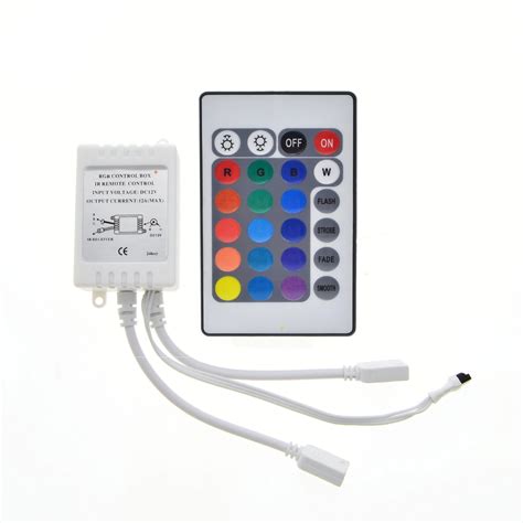 24 Key IR Remote Controller For DC 12V RGB LED Light Strip In RGB