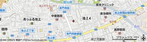 東京都大田区池上4丁目17 3の地図 住所一覧検索｜地図マピオン