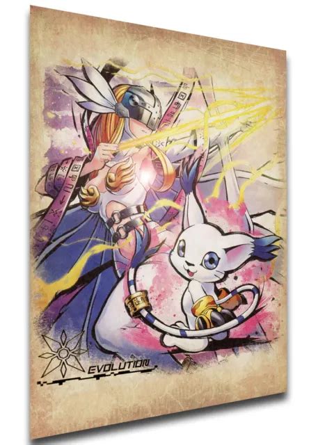 POSTER WANTED Digimon Adventure Gatomon Evolution LL1107 EUR 6 90