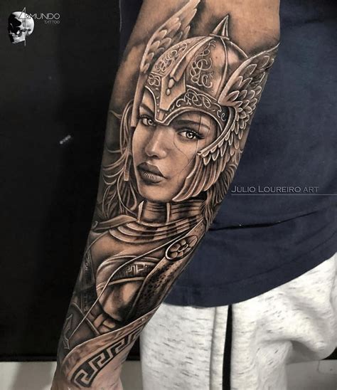 Em Morris On Instagram Amazing Viking Woman Warrior Tattoo By Julio