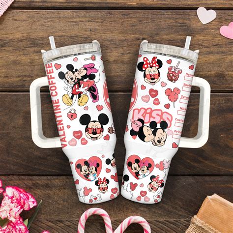 Mickey And Minnie Mouse Disney Cartoon Custom Stanley Quencher Oz