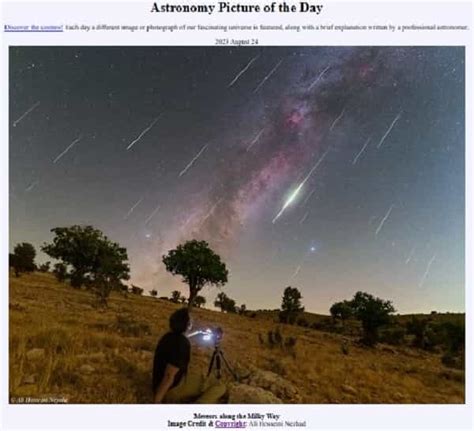 Nasa Highlights Incredible Photo Of Perseid Meteor Shower Techbreak