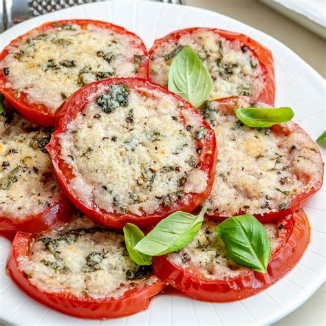 Baked Parmesan Tomatoes Clean Food Crush