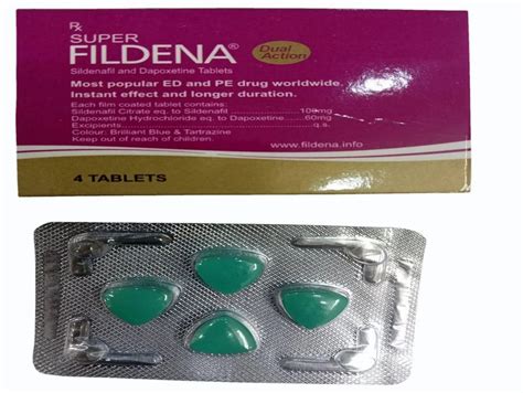 Super Fildena Sildenafil And Dapoxetine Tablets At Best Price In Surat