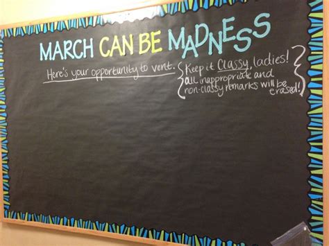 March Bulletin Board Have Them Write Out Their Frustrations