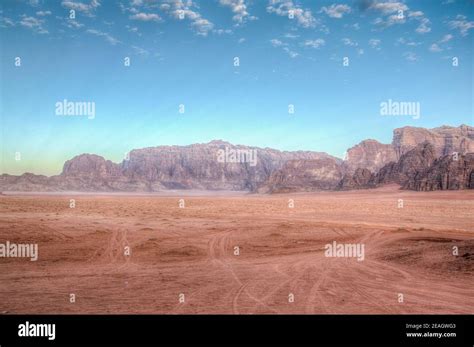 Landscape Of Wadi Rum Desert In Jordan Stock Photo Alamy