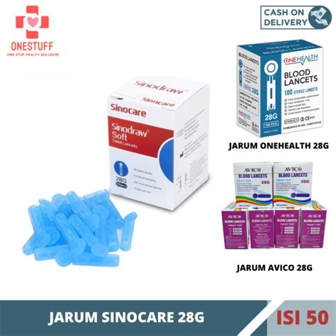 Sinocare Jarum Lancets Blood Ambil Darah 28G Isi 50 Pcs Lazada Indonesia