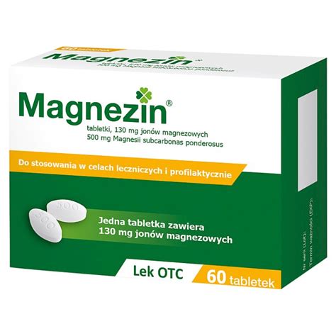 Magnezin Mg Tabletek W Glan Magnezu Allecco Pl