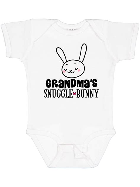 Inktastic Grandma Snuggle Bunny Easter Boys Or Girls Baby Bodysuit